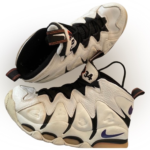 😎 Vintage Nike Air Max CB34 white/purple/orange original high tops - Picture 2 of 5